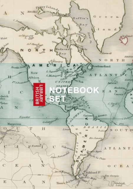 British Library Maps Notebook Set, Hardback Book