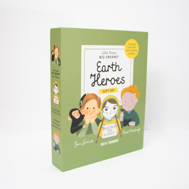 Little People, BIG DREAMS: Earth Heroes : 3 books from the best-selling series! Jane Goodall - Greta Thunberg - David Attenborough, Hardback Book