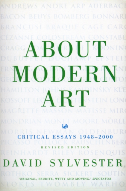 About Modern Art : Critical Essays 1948-2000 (Revised Edition), Paperback / softback Book