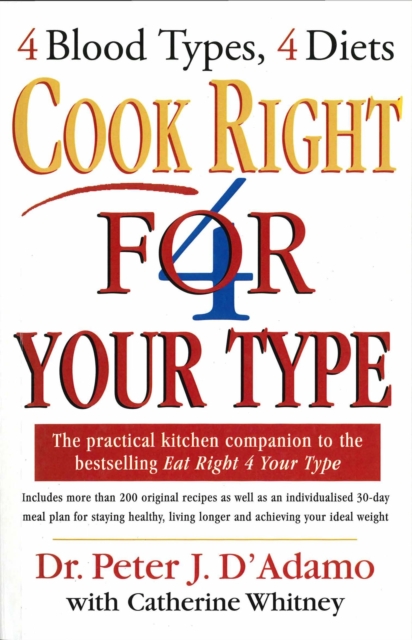 Cook Right 4 Your Type, Paperback / softback Book