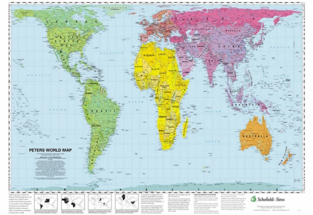 Peters World Map, Poster Book