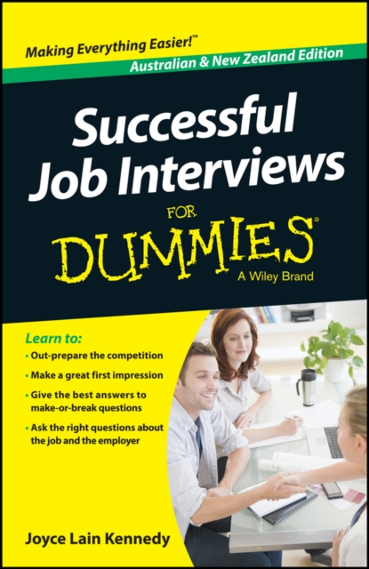 Successful Job Interviews For Dummies - Australia / NZ, PDF eBook