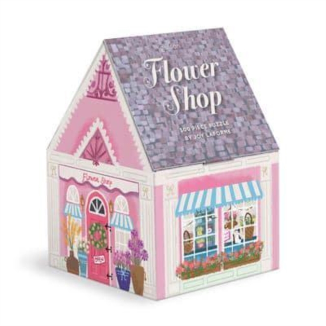 Joy Laforme Flower Shop 500 Piece House Puzzle, Jigsaw Book