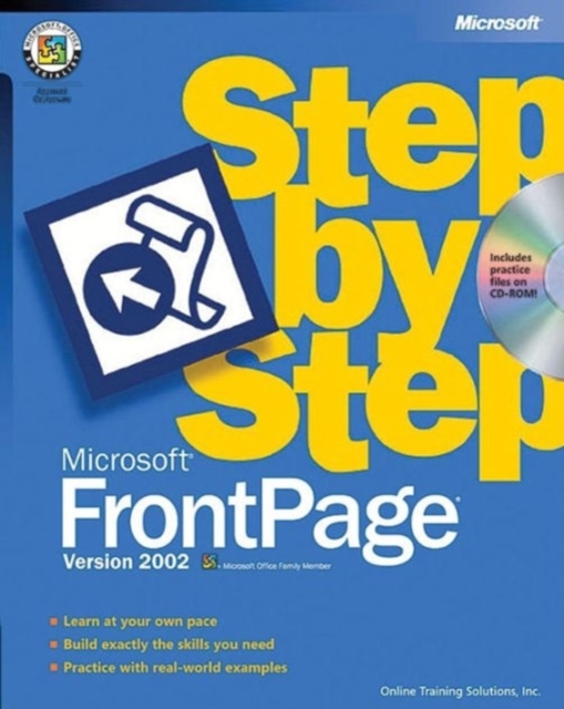Microsoft FrontPage Version 2002 Step by Step, Mixed media product Book