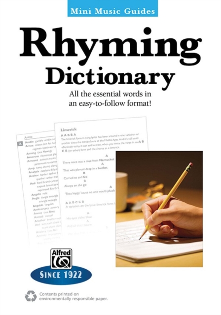 MMG RHYMING DICTIONARY,  Book