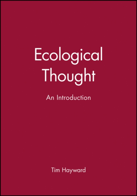Ecological Thought : An Introduction, Paperback / softback Book