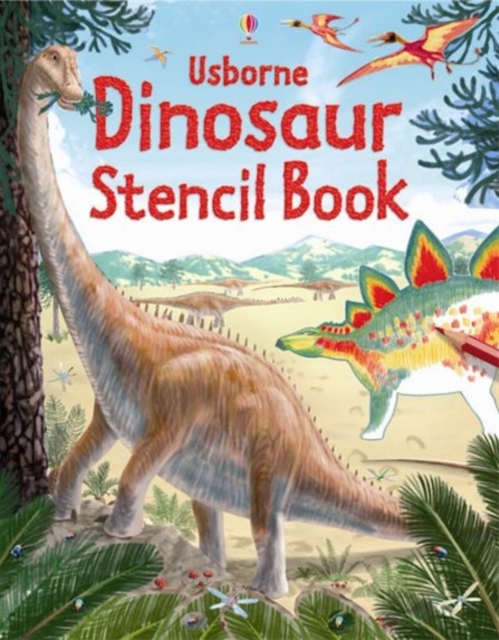 Dinosaur Stencil Book, Board book Book