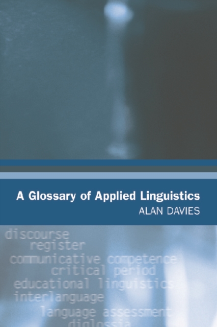 A Glossary of Applied Linguistics, Paperback / softback Book