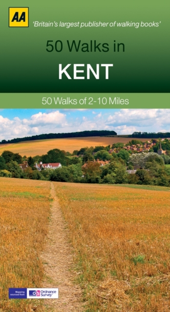 50 Walks in Kent, Paperback / softback Book