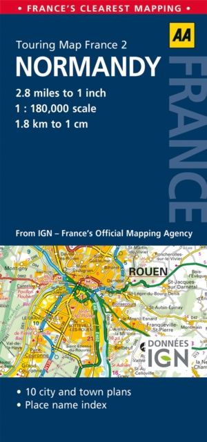 2. Normandy : AA Road Map France, Sheet map, folded Book