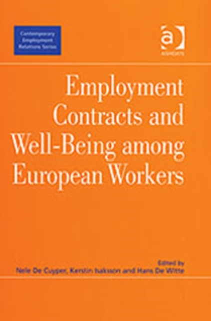 Employment Contracts and Well-Being Among European Workers, Hardback Book