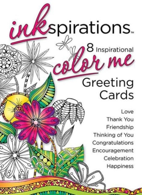 Inkspirations Color Me Greeting Cards, Postcard book or pack Book