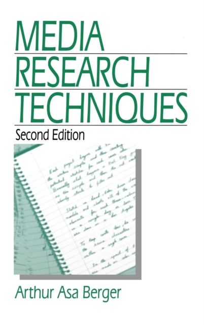 Media Research Techniques, Hardback Book