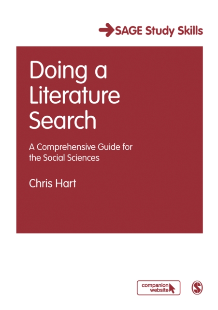 Doing a Literature Search : A Comprehensive Guide for the Social Sciences, Hardback Book
