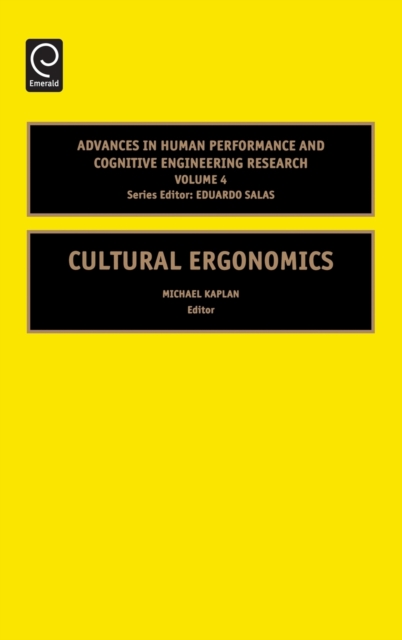 Cultural Ergonomics, Hardback Book