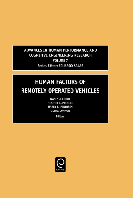 Human Factors of Remotely Operated Vehicles, Hardback Book