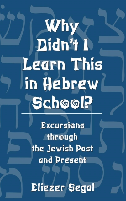 Why Didn't I Learn This in Hebrew School? : Excursions Through the Jewish Past and Present, Hardback Book