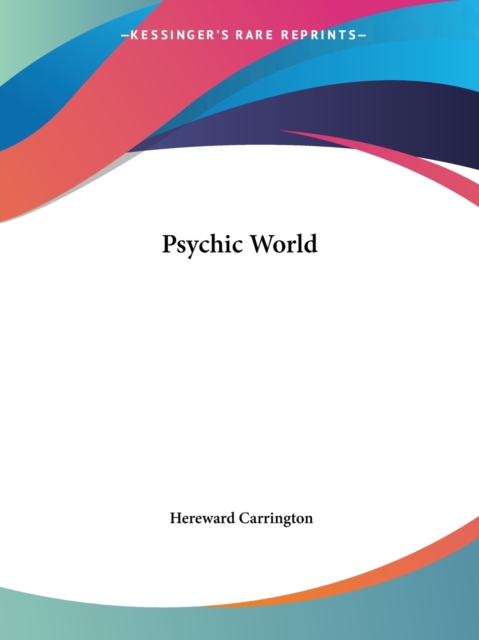 Psychic World (1937), Paperback Book