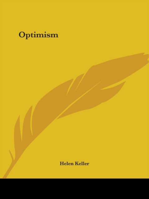 Optimism (1903), Paperback / softback Book