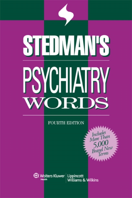 Stedman's Psychiatry Words, Paperback Book