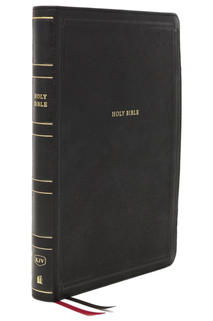 KJV Holy Bible: Giant Print Thinline Bible, Black Leathersoft, Red Letter, Comfort Print: King James Version, Leather / fine binding Book