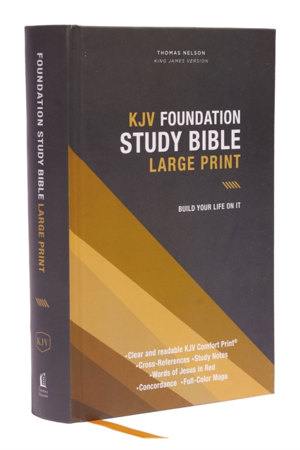 KJV, Foundation Study Bible, Large Print, Hardcover, Red Letter, Comfort Print : Holy Bible, King James Version, Hardback Book