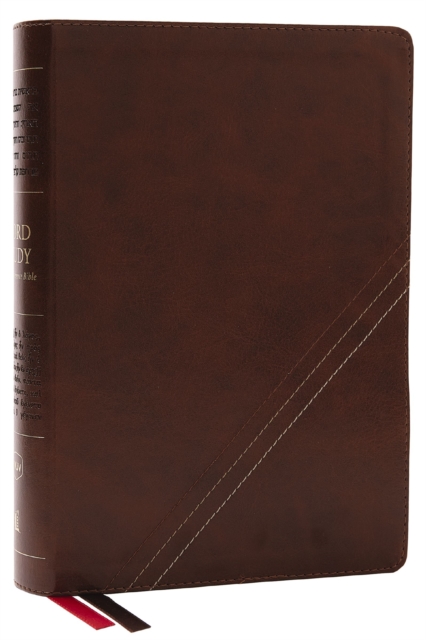 NKJV, Word Study Reference Bible, Leathersoft, Brown, Red Letter, Comfort Print : 2,000 Keywords that Unlock the Meaning of the Bible, Leather / fine binding Book