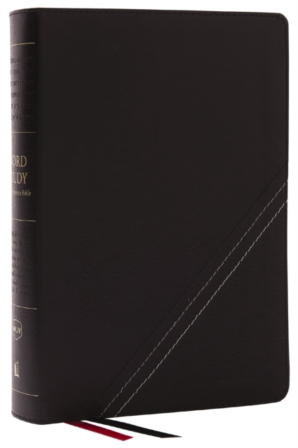 NKJV, Word Study Reference Bible, Bonded Leather, Black, Red Letter, Thumb Indexed, Comfort Print : 2,000 Keywords that Unlock the Meaning of the Bible, Leather / fine binding Book