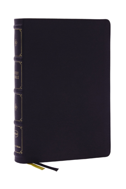 NKJV, Large Print Thinline Reference Bible, Blue Letter, Maclaren Series, Leathersoft, Black, Thumb Indexed, Comfort Print : Holy Bible, New King James Version, Leather / fine binding Book
