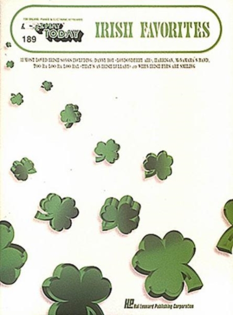 E-Z Play Today 189 : Irish Favourites, Paperback / softback Book