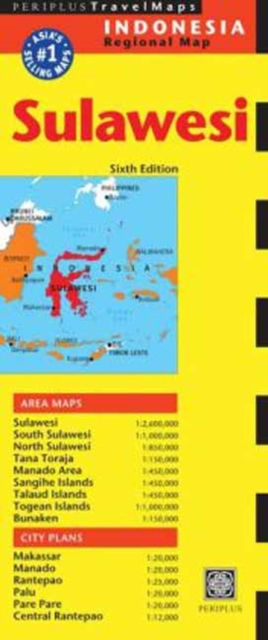 Sulawesi Travel Map Sixth Edition, Sheet map, folded Book