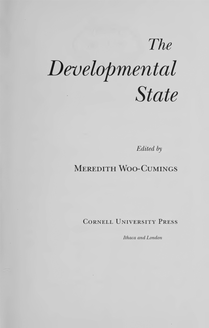 The Developmental State, Paperback / softback Book
