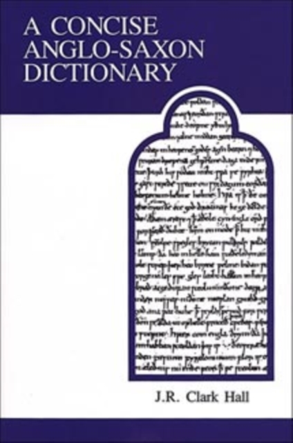 A Concise Anglo-Saxon Dictionary, Paperback / softback Book
