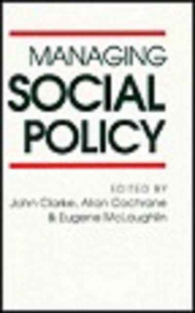 Managing Social Policy, Hardback Book