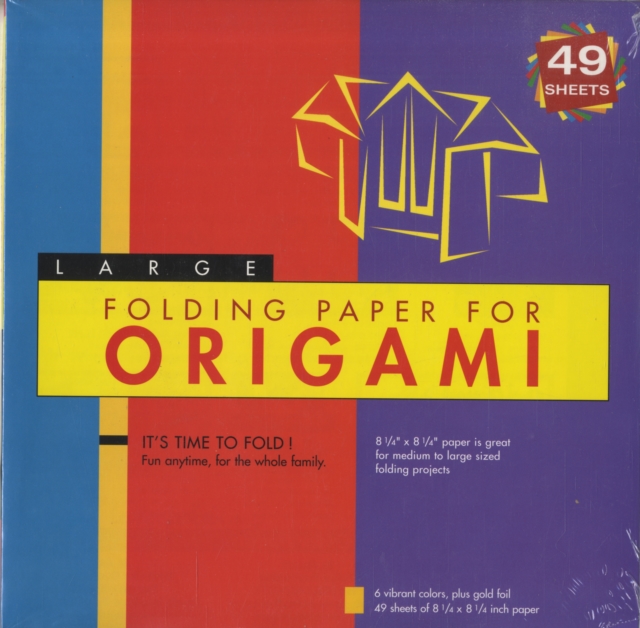 Folding Paper for Origami - Large 8 1/4" - 49 Sheets : Tuttle Origami Paper: High-Quality Large Origami Sheets: Instructions for 6 Projects Included, Notebook / blank book Book