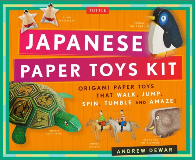 Japanese Paper Toys Kit : Origami Paper Toys that Walk, Jump, Spin, Tumble and Amaze!, Multiple-component retail product Book