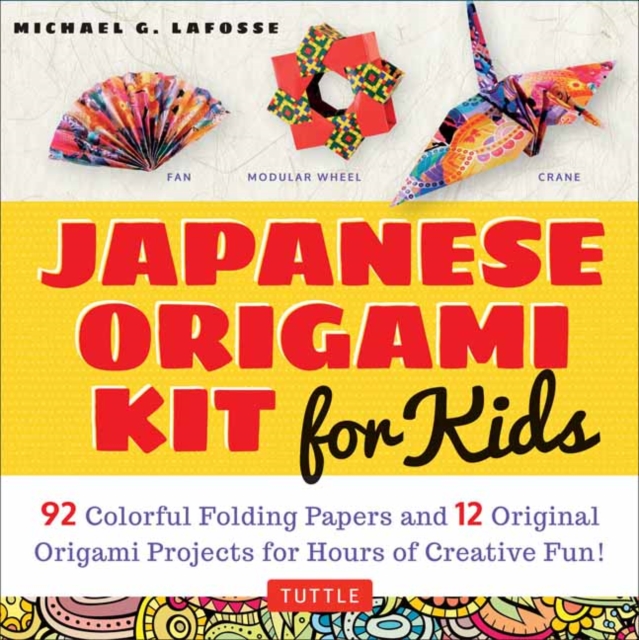 Japanese Origami Kit for Kids : 92 Colorful Folding Papers and 12 Original Origami Projects for Hours of Creative Fun! [Origami Book with 12 projects], Multiple-component retail product Book
