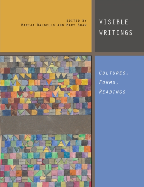 Visible Writings : Cultures, Forms, Readings, PDF eBook