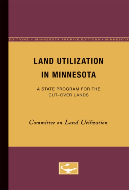 Land Utilization in Minnesota : A State Program for the Cut-Over Lands, Paperback / softback Book