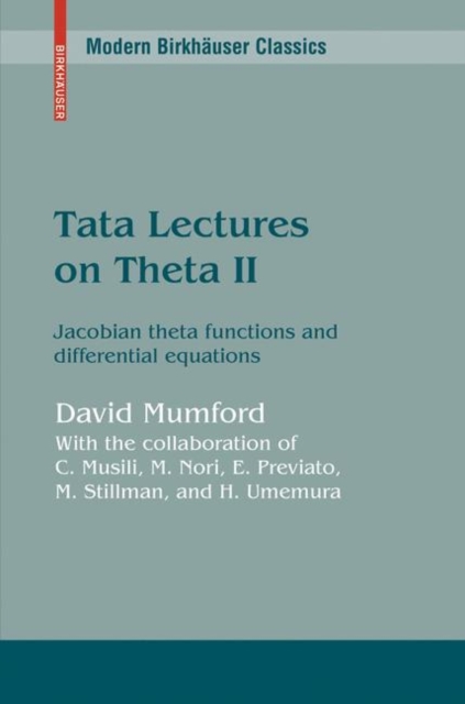Tata Lectures on Theta II : Jacobian theta functions and differential equations, Paperback / softback Book