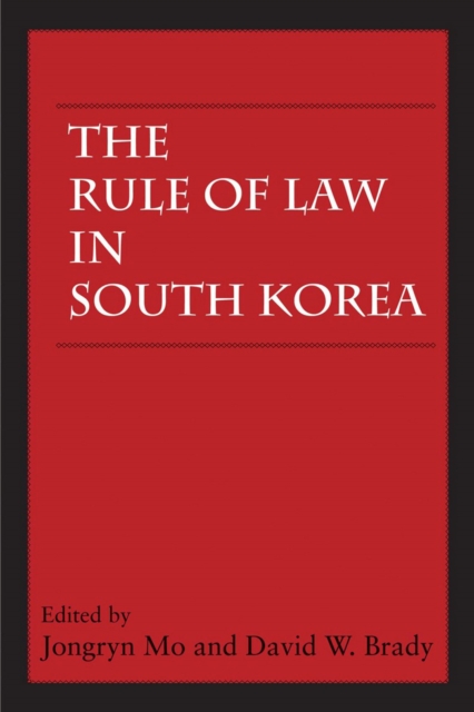 The Rule of Law in South Korea, EPUB eBook