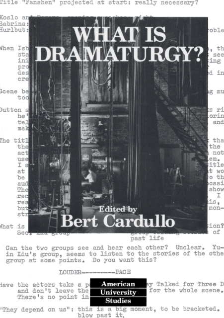 What is Dramaturgy?, Paperback / softback Book