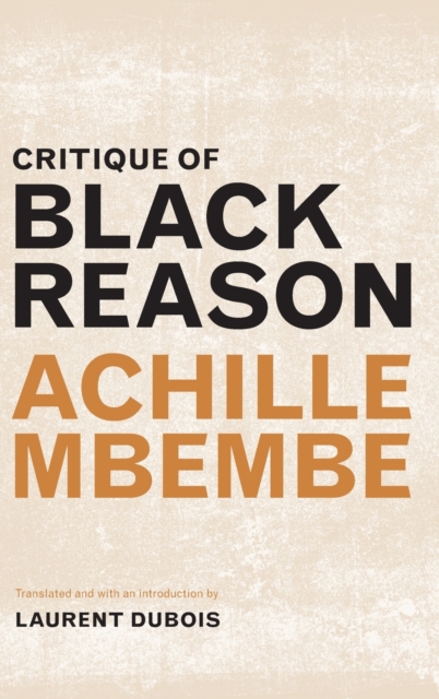 Critique of Black Reason, Hardback Book