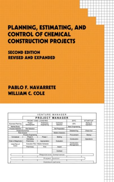 Planning, Estimating, and Control of Chemical Construction Projects, Hardback Book