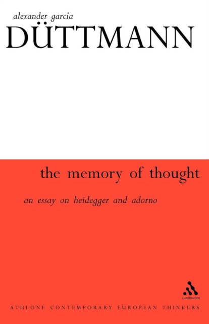 Memory of Thought, Paperback / softback Book