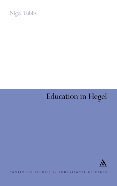 Education in Hegel, Hardback Book