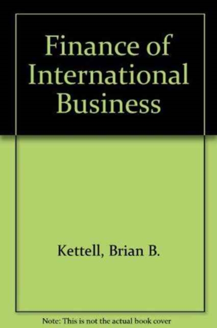 Finance of International Business, Hardback Book