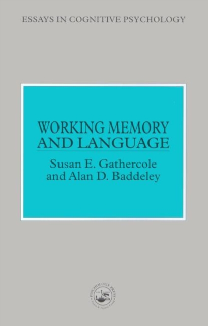 Working Memory and Language, Hardback Book