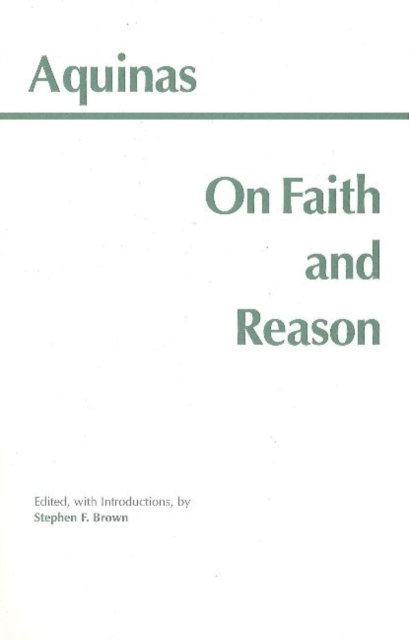 On Faith and Reason, Hardback Book