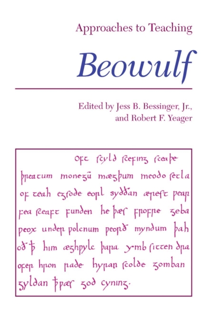 Approaches to Teaching Beowulf, Paperback / softback Book